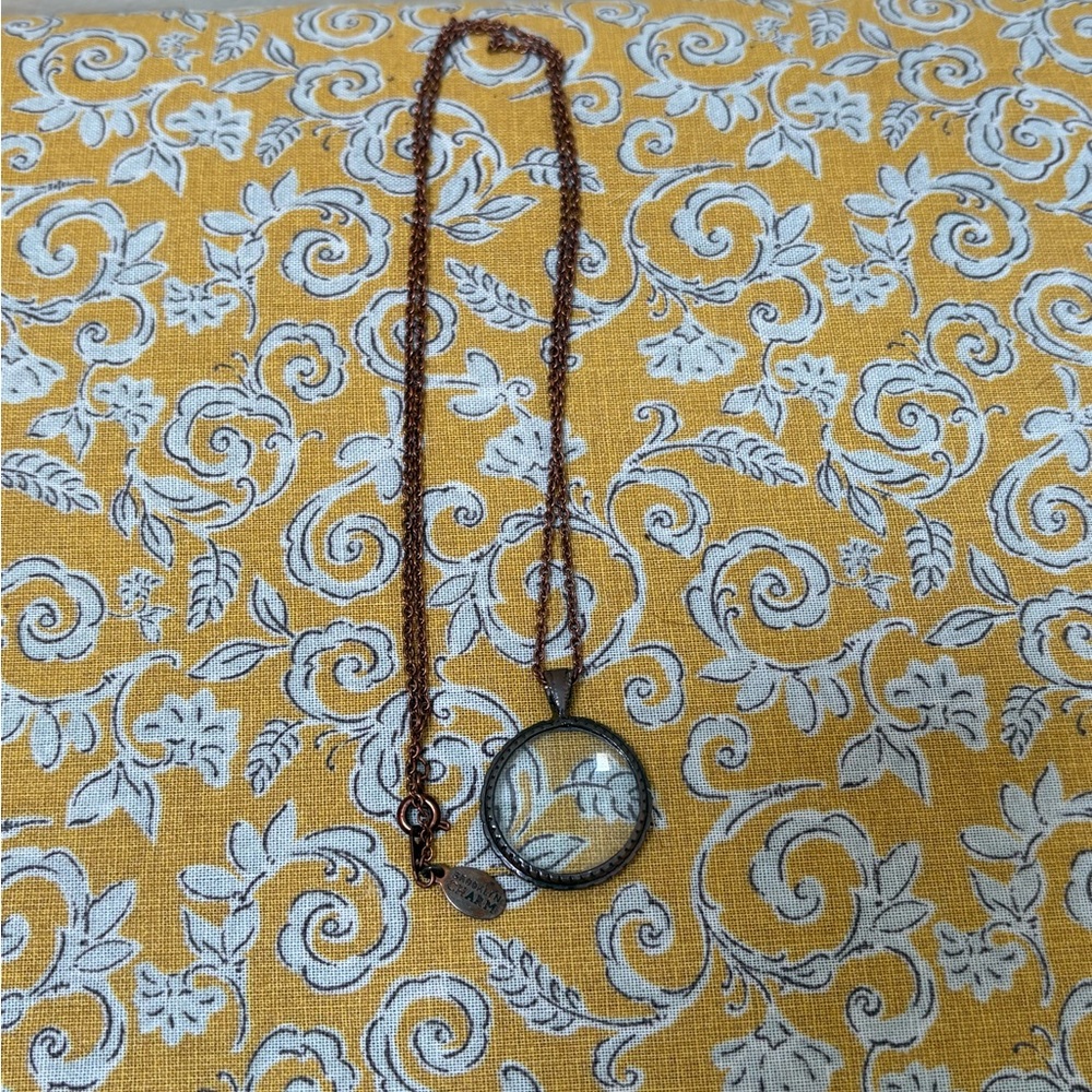 Vintage Magnifying Glass Pendant Necklace Brooklyn Gems